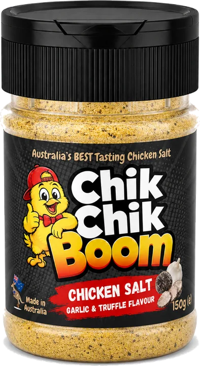 Chik Chik Boom Garlic and Truffle chicken salt, 150g shaker