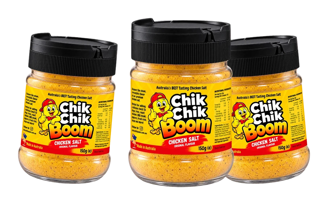 Boom Starter Trio, three 150g Chik Chik Boom shakers