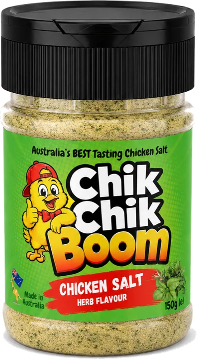 Chik Chik Boom Herb chicken salt, 150g shaker